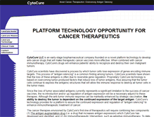 Tablet Screenshot of cytocure.com